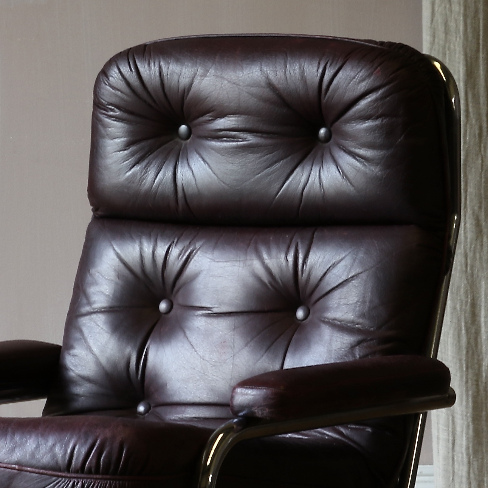 Single Leather Armchair